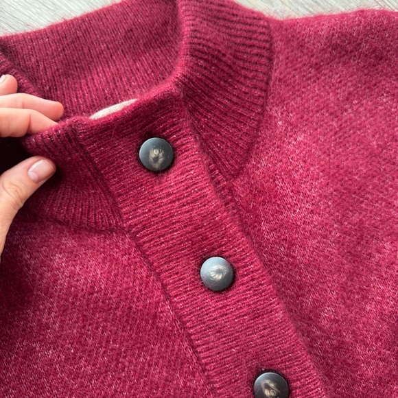 Sezane Thais Jacket Burgundy - Size L - Picture 5 of 7